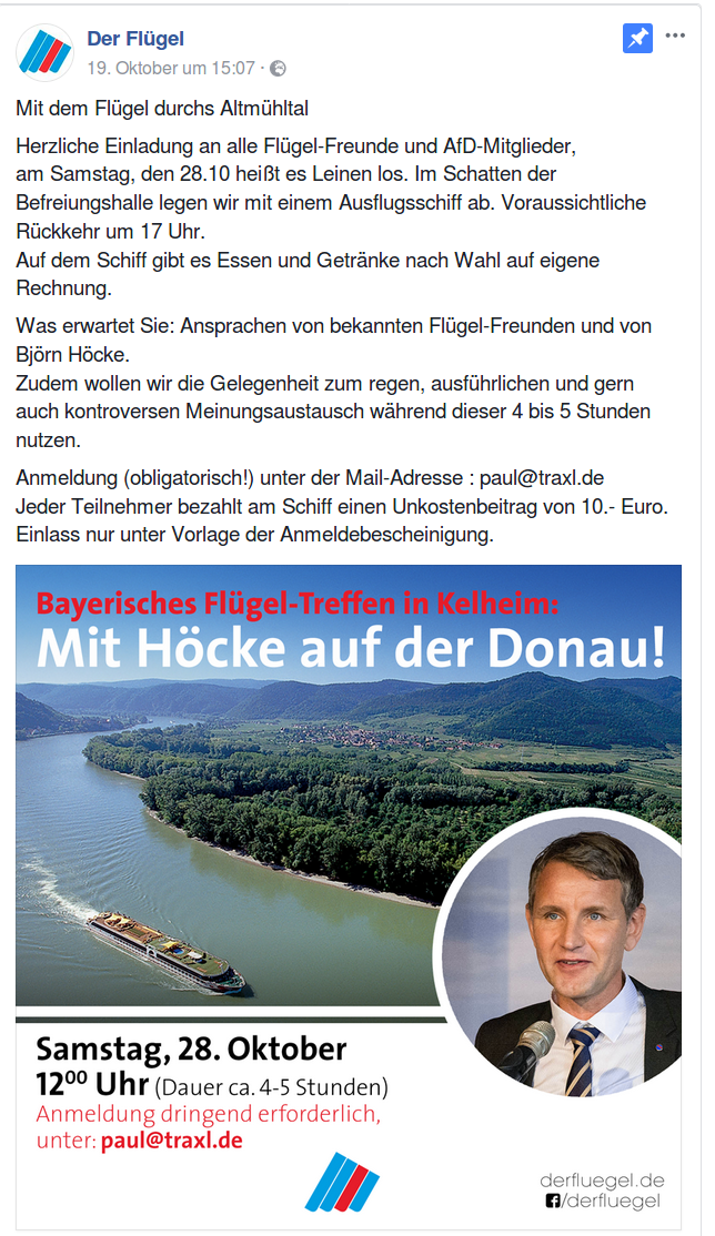 Screeenshot von Veranstlatung